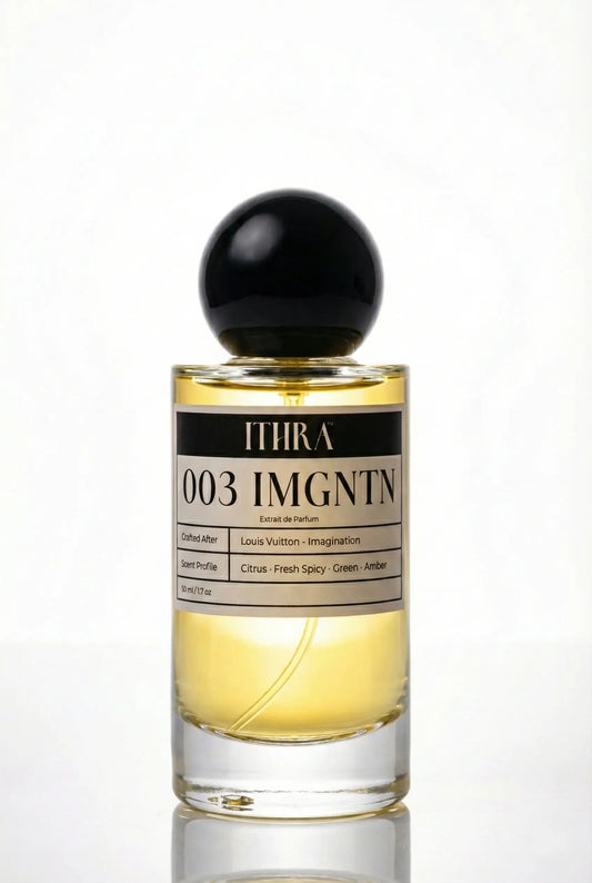 003 IMGNTN fresh spicy citrus aromatic amber men's perfume by Ithra, bright and invigorating