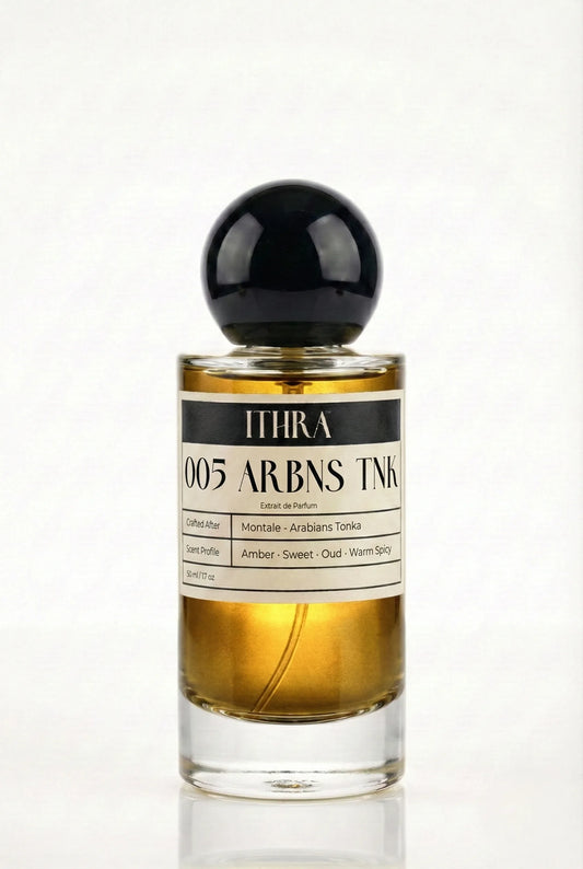 005 ARBNS TNK sweet warm spicy oud amber unisex perfume by Ithra, bold and magnetic