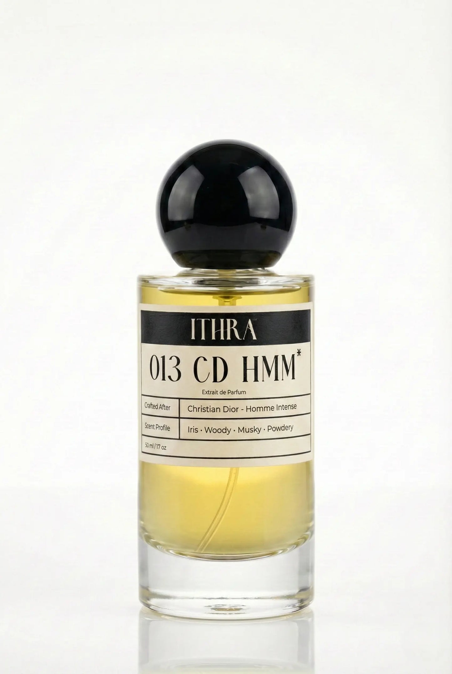013 CD HMM spicy woody floral powdery perfume for men by Ithra, expressive and refined