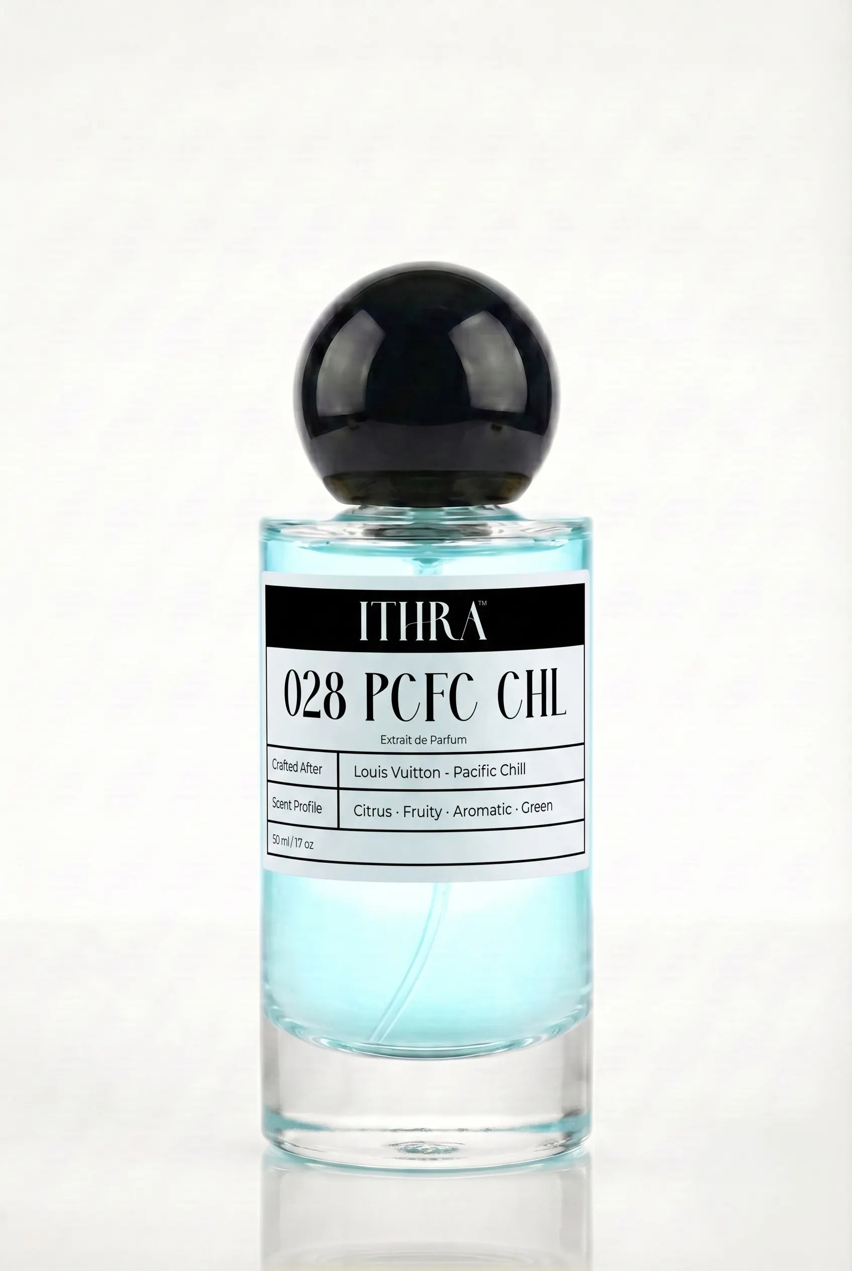 028 PCFC CHL citrus fruity aromatic green unisex perfume by Ithra, crisp and invigorating