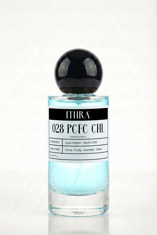 028 PCFC CHL citrus fruity aromatic green unisex perfume by Ithra, crisp and invigorating