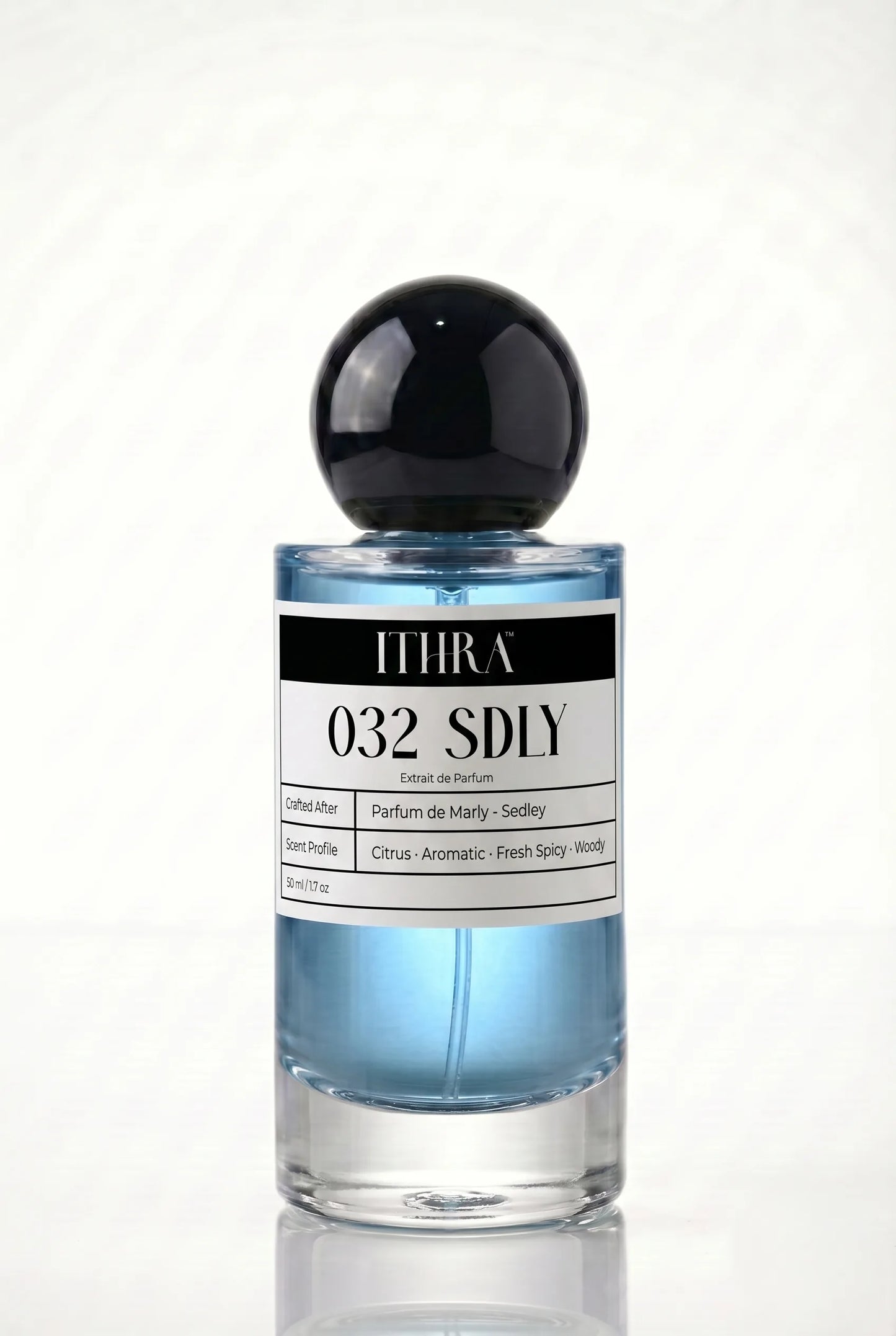 032 SDLY citrus fresh spicy woody unisex fragrance by Ithra Perfumes, clean and refined
