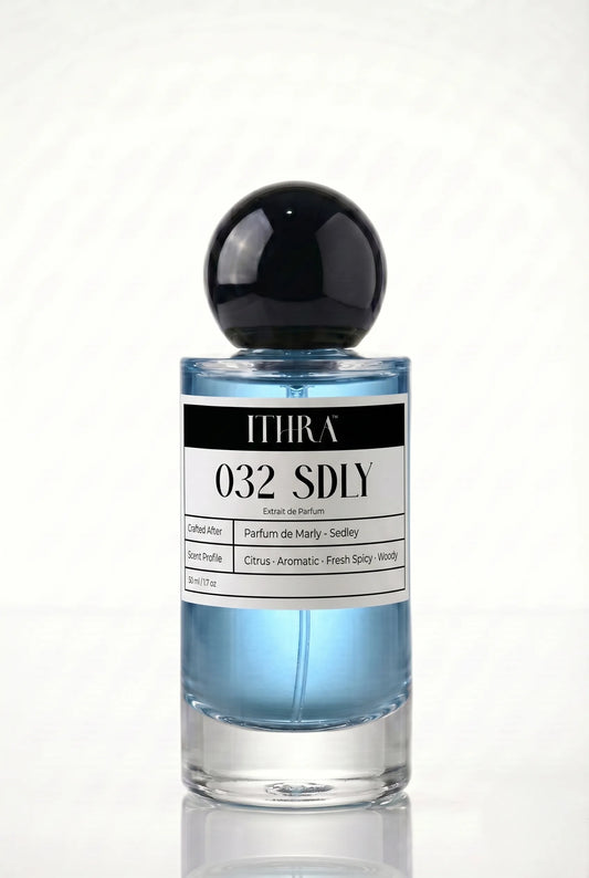 032 SDLY citrus fresh spicy woody unisex fragrance by Ithra Perfumes, clean and refined