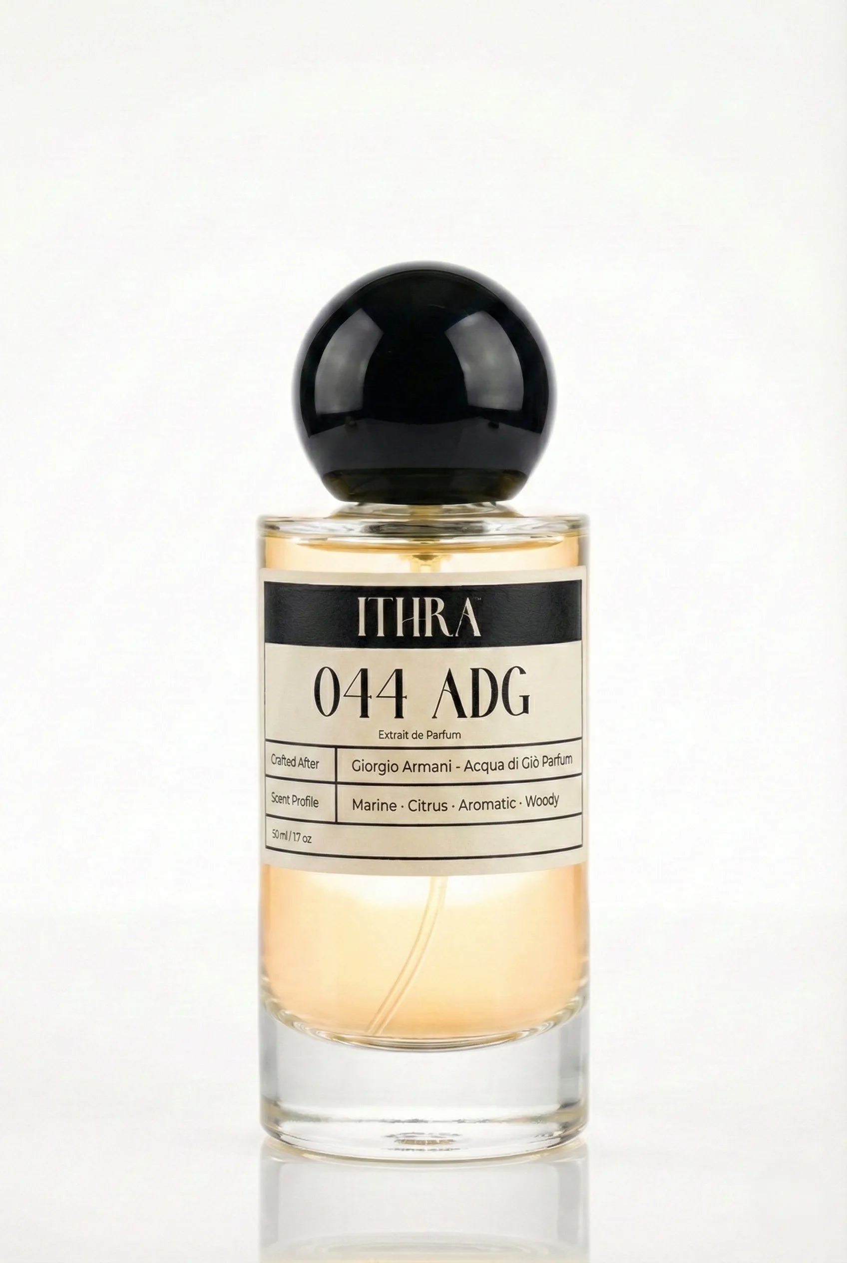 044 ADG fresh aquatic citrus woody perfume for men by Ithra, crisp and refreshing