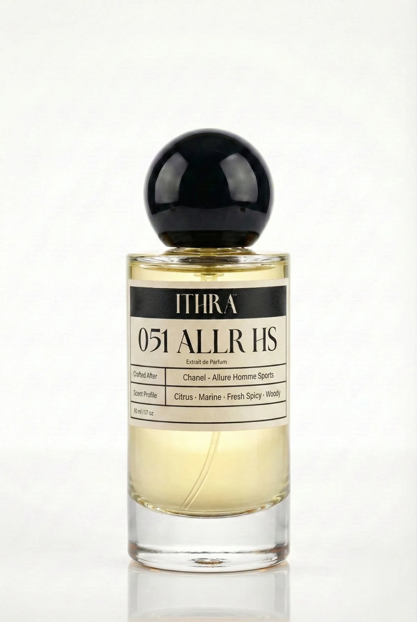 051 ALLR HS fresh spicy aromatic woody perfume for men by Ithra Perfumes, dynamic and confident