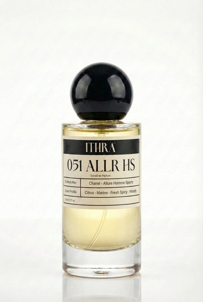 051 ALLR HS fresh spicy aromatic woody perfume for men by Ithra Perfumes, dynamic and confident