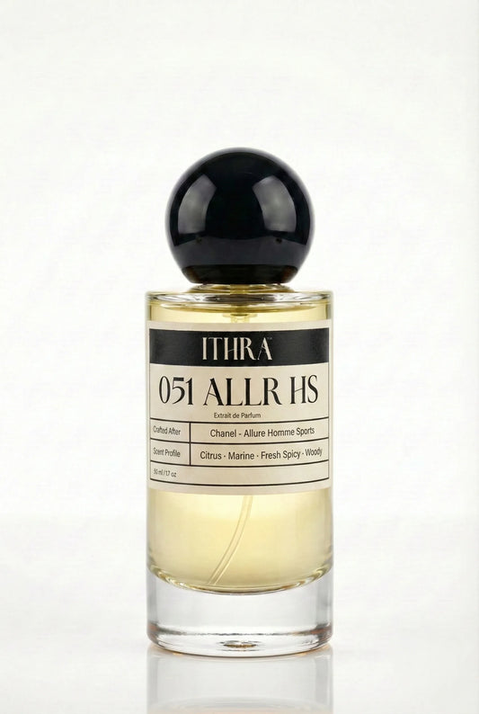 051 ALLR HS fresh spicy aromatic woody perfume for men by Ithra Perfumes, dynamic and confident