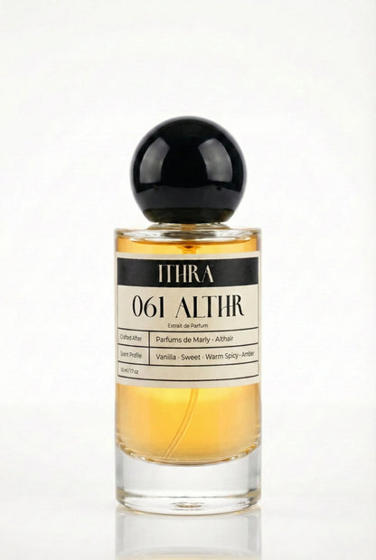 061 ALTHR oriental vanilla spicy sweet perfume for him by Ithra Perfumes, warm and indulgent
