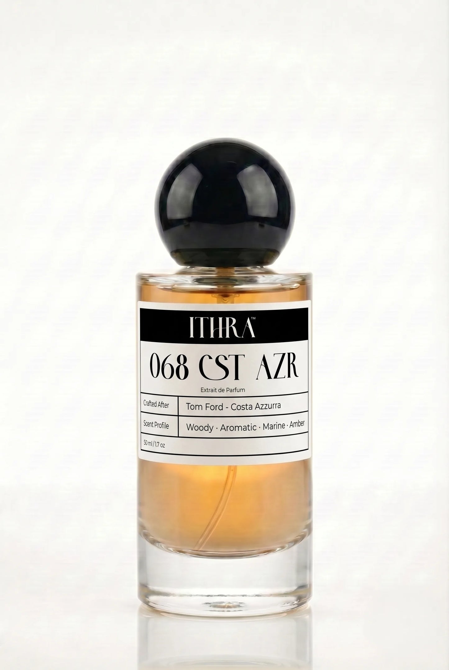 068 CST AZR seaweed salty aromatic woody unisex perfume by Ithra, coastal and sun-warmed