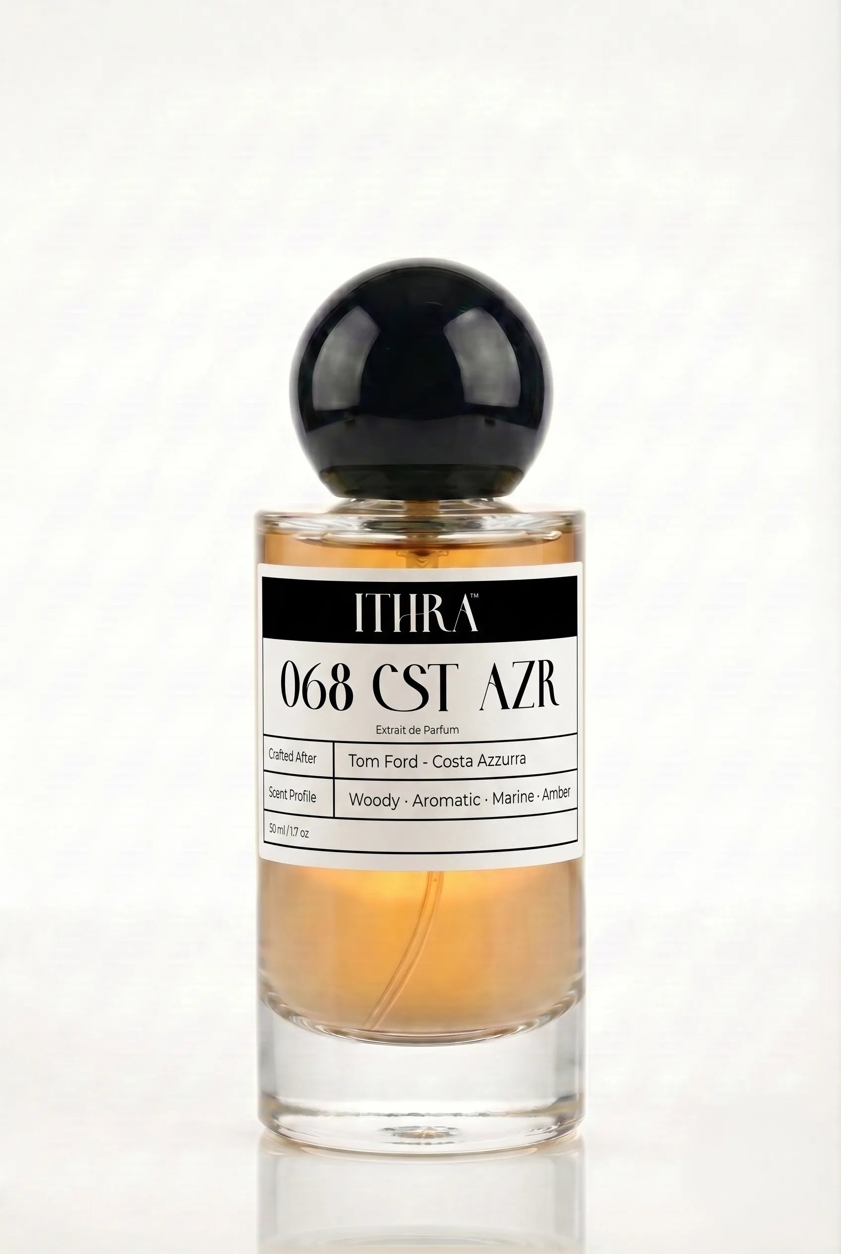 068 CST AZR seaweed salty aromatic woody unisex perfume by Ithra, coastal and sun-warmed