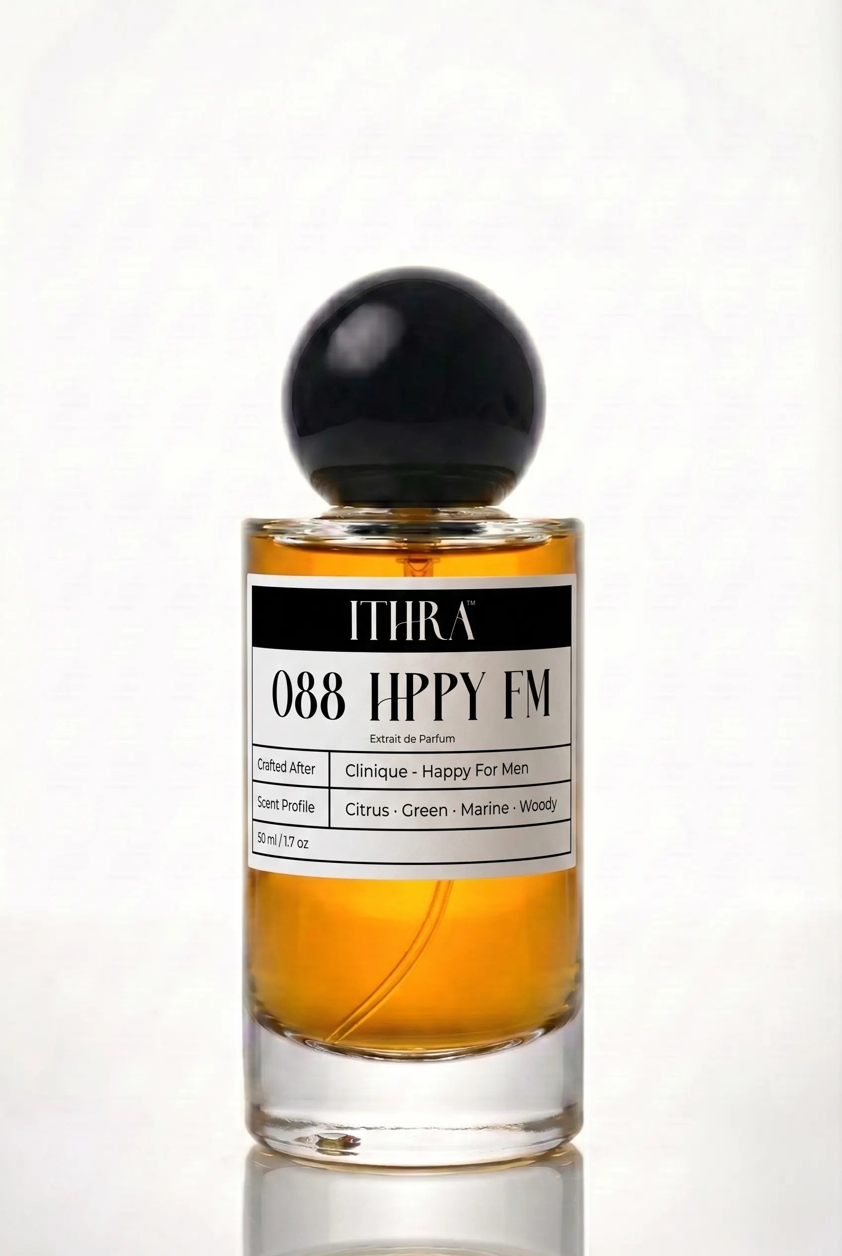 088 HPPY FM citrus aromatic green men's fragrance by Ithra Perfumes, bright and uplifting