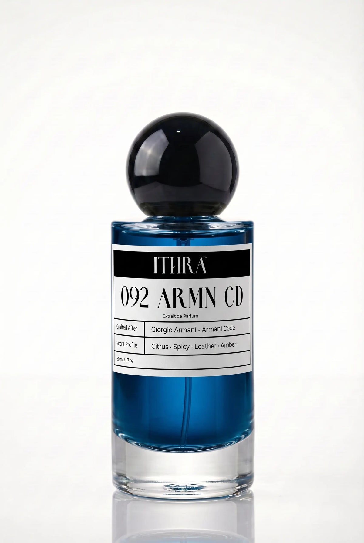 092 ARMN CD citrus leather amber spicy men's perfume by Ithra, smooth and magnetic