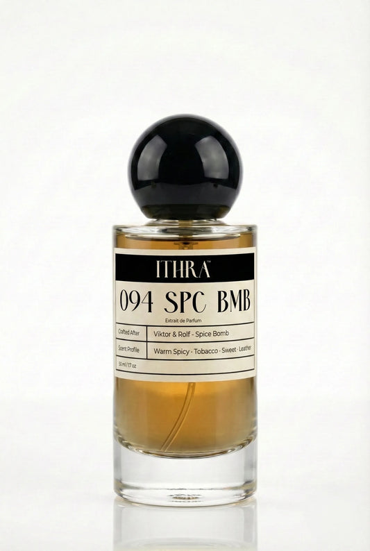 094 SPC BMB spicy tobacco leather sweet perfume by Ithra, bold and intense