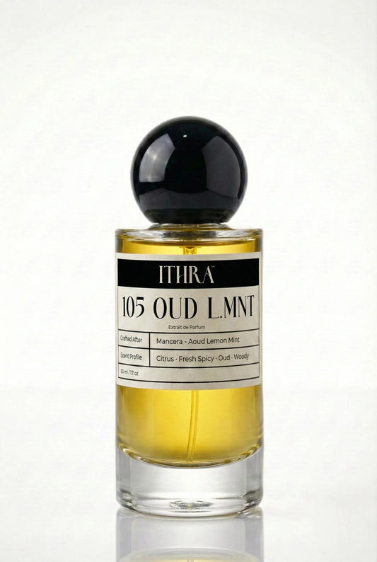 105 OUD LMNT citrus fresh spicy oud woody unisex perfume by Ithra, bright and invigorating