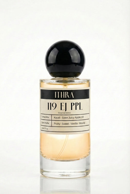 119 EJ PPL fruity fresh sweet vanilla woody unisex perfume by Ithra, bright and vibrant
