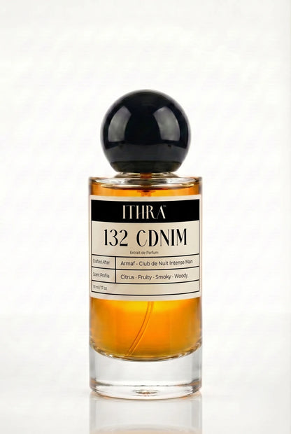 132 CDNIM citrus fruity smoky woody men's perfume by Ithra, bold and assertive