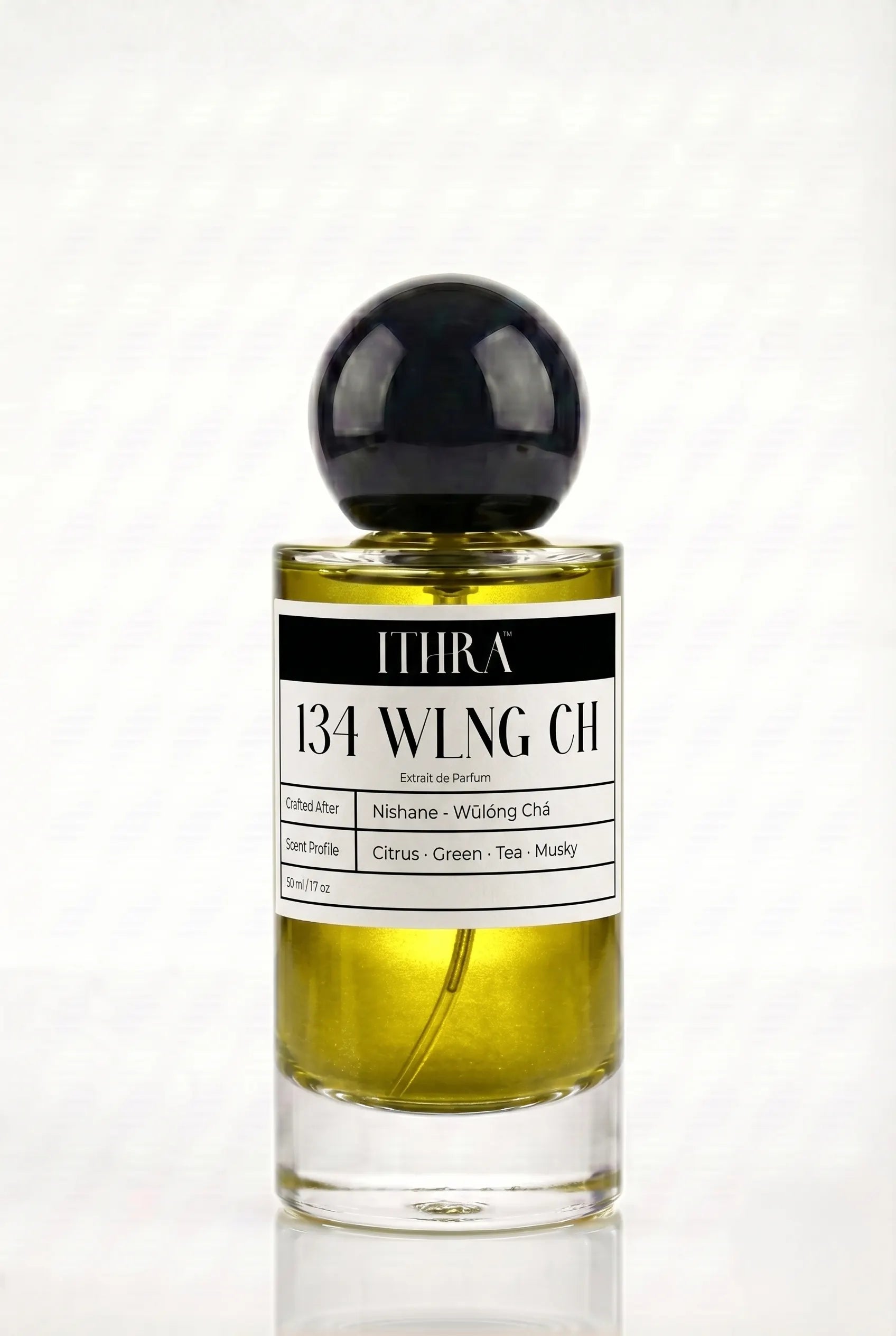 134 WLNG CH citrus green tea musky unisex perfume by Ithra, tranquil and airy