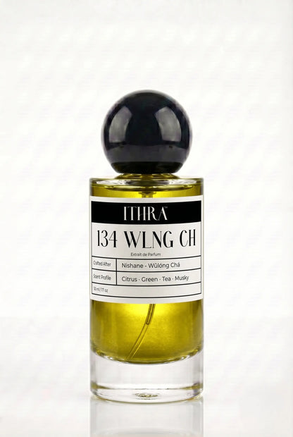 134 WLNG CH citrus green tea musky unisex perfume by Ithra, tranquil and airy