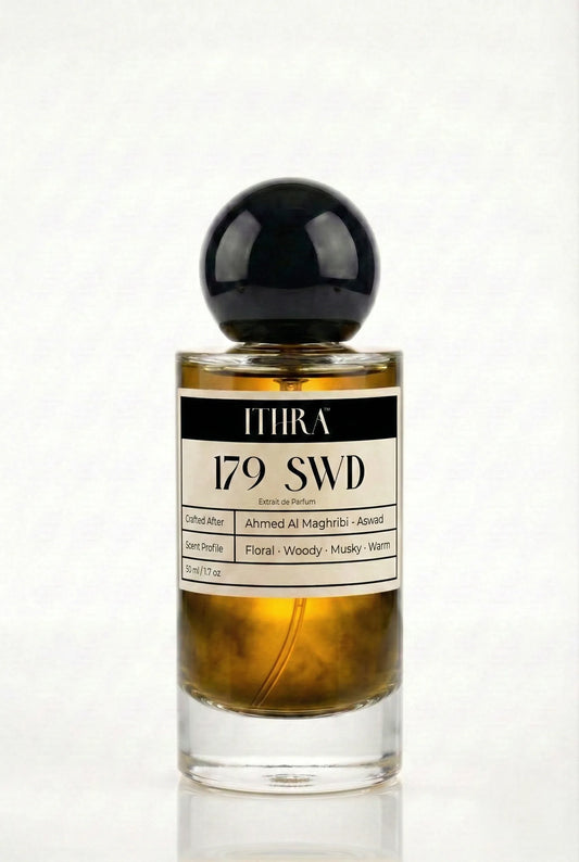 179 SWD floral musky warm woody unisex perfume by Ithra, soft and elegant